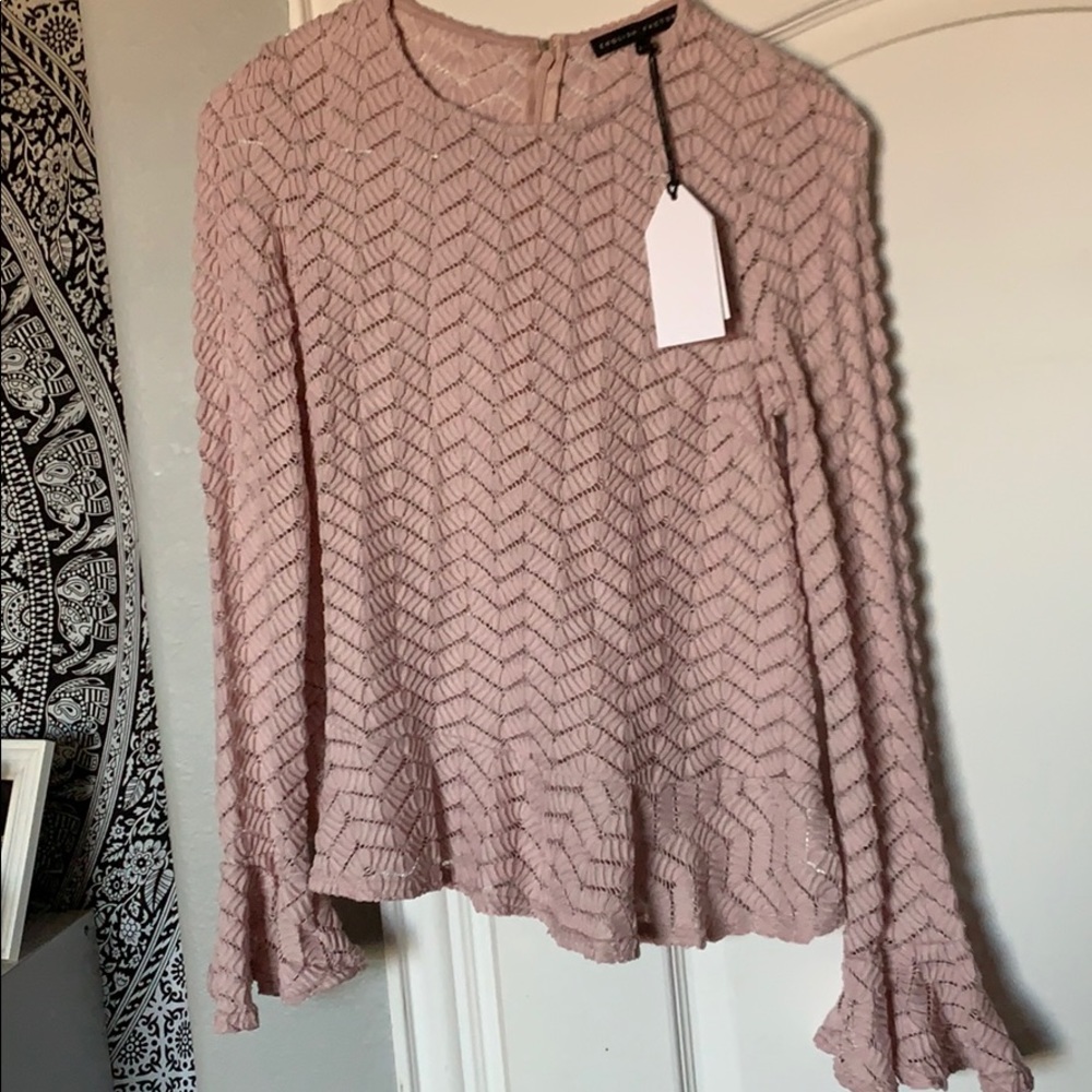 English factory blush blouse